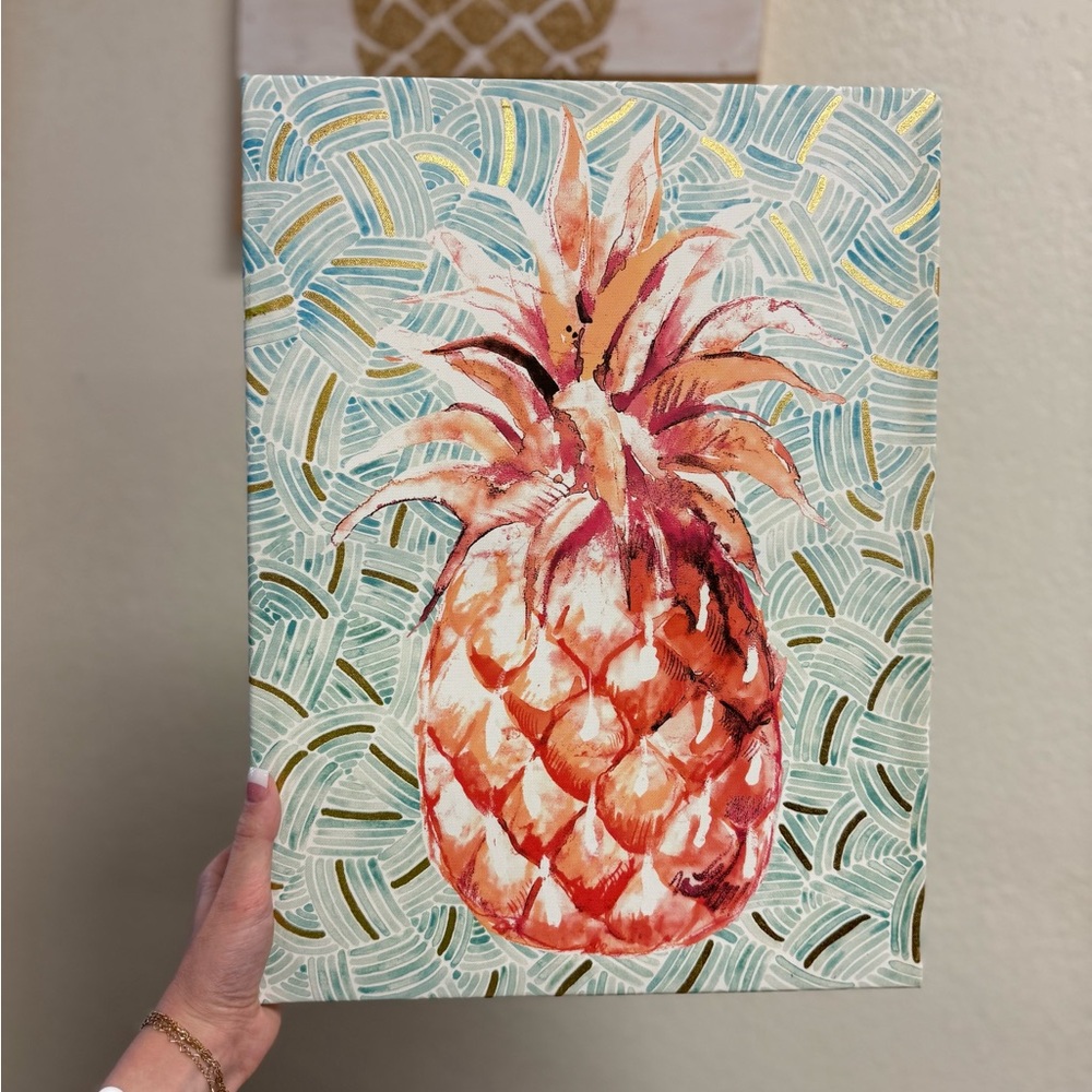 Vibrant Pineapple Canvas Art